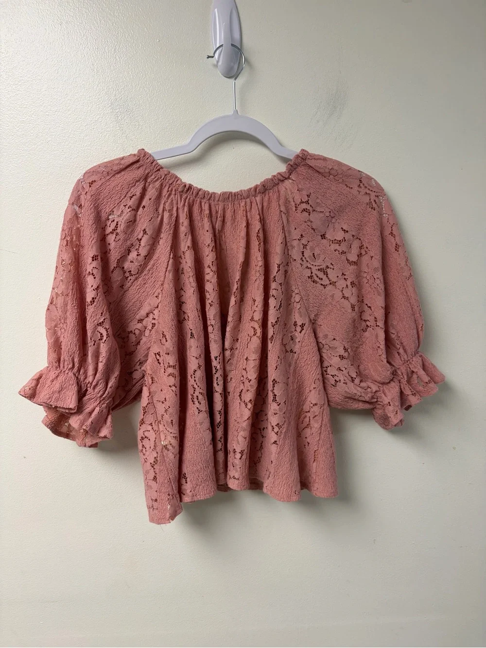 Free People NWT Stacey Lace Rose Crop Top Small
